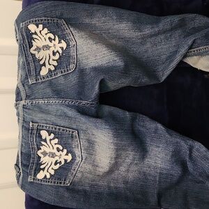 Women's Red Rivet Jeans